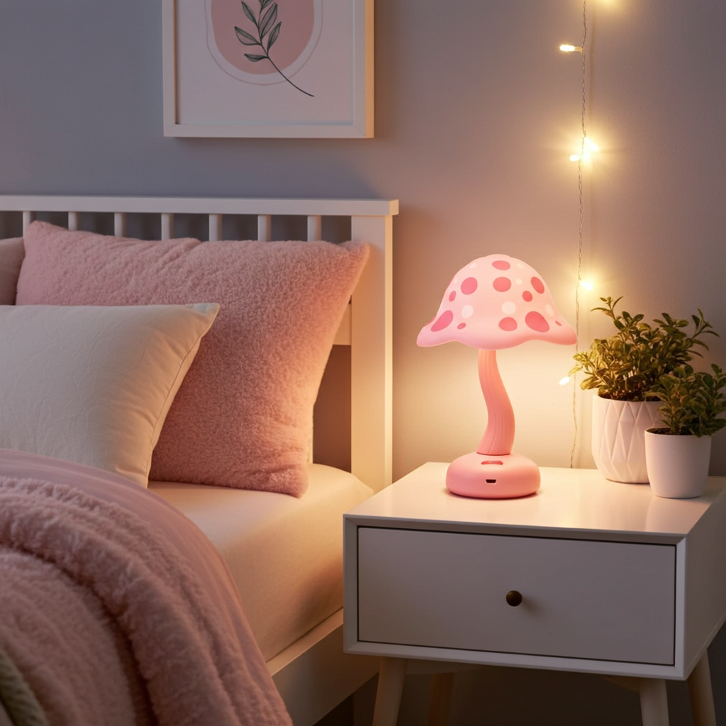 Soft Glow Mushroom Lamp