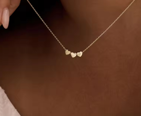 Customized Heart-shaped Charm Necklace