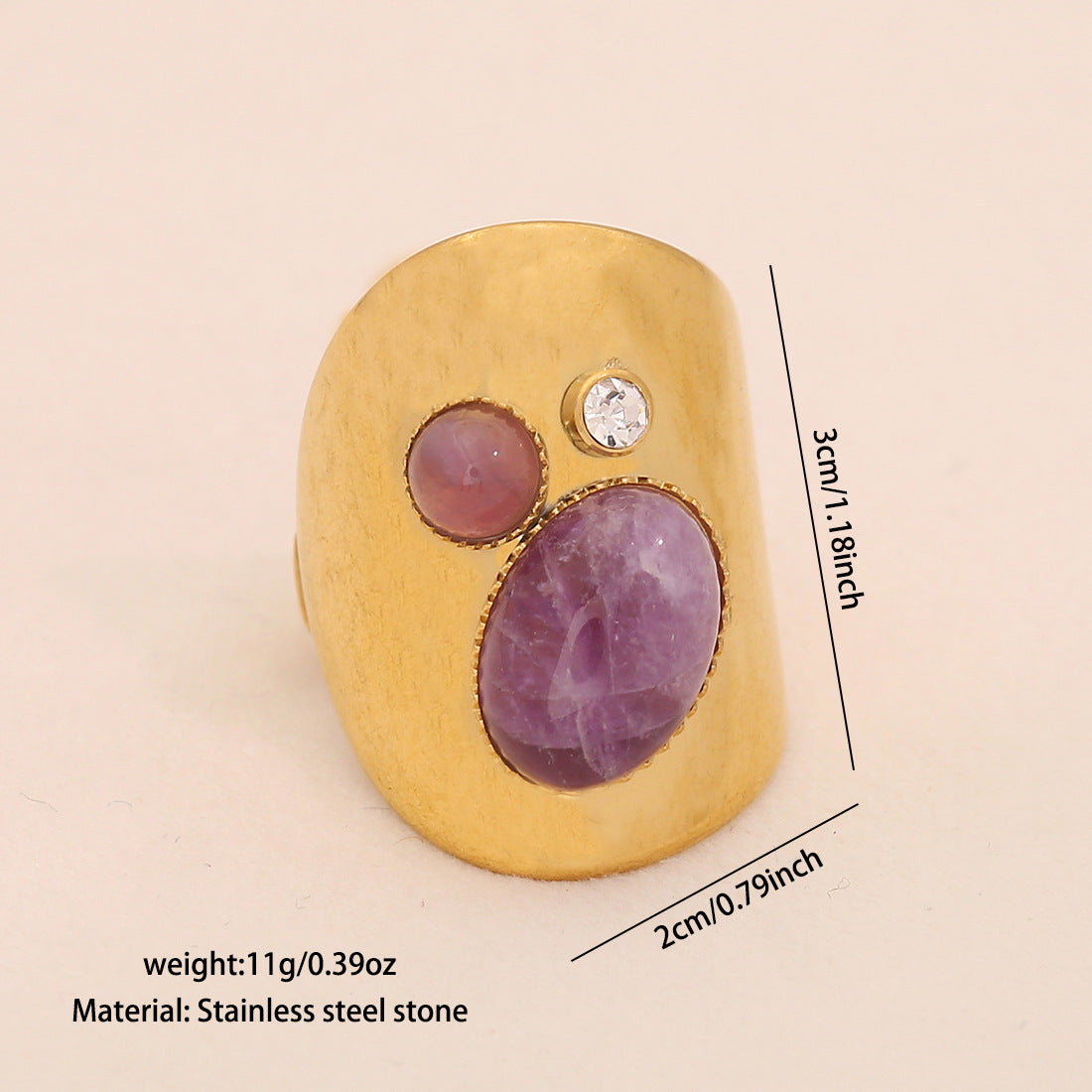 Adjustable Boho Grounding Ring