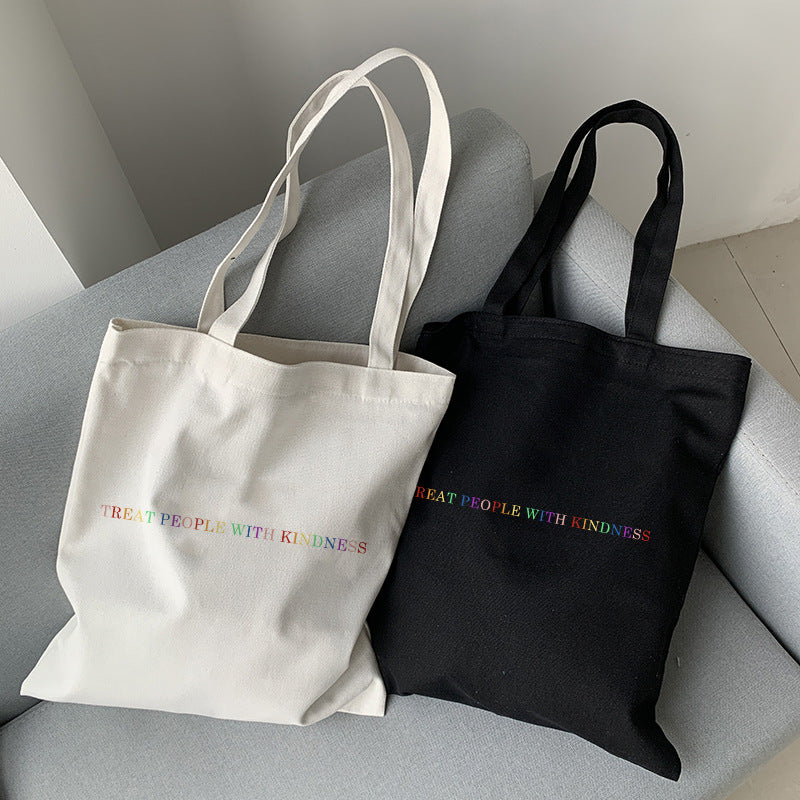 TREAT PEOPLE WITH KINDNESS tote