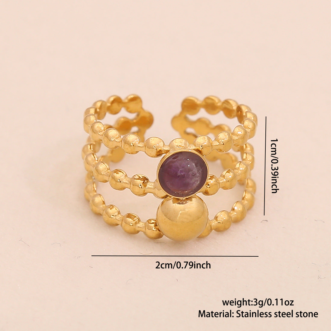 Adjustable Boho Grounding Ring