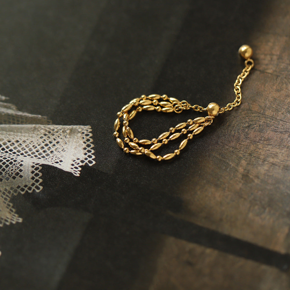 Minimalist Adjustable Chain Ring