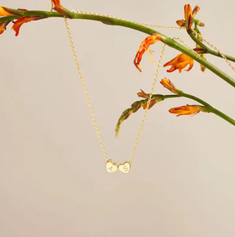 Customized Heart-shaped Charm Necklace