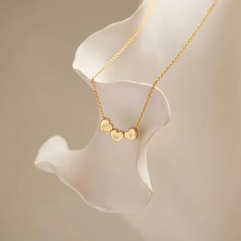 Customized Heart-shaped Charm Necklace